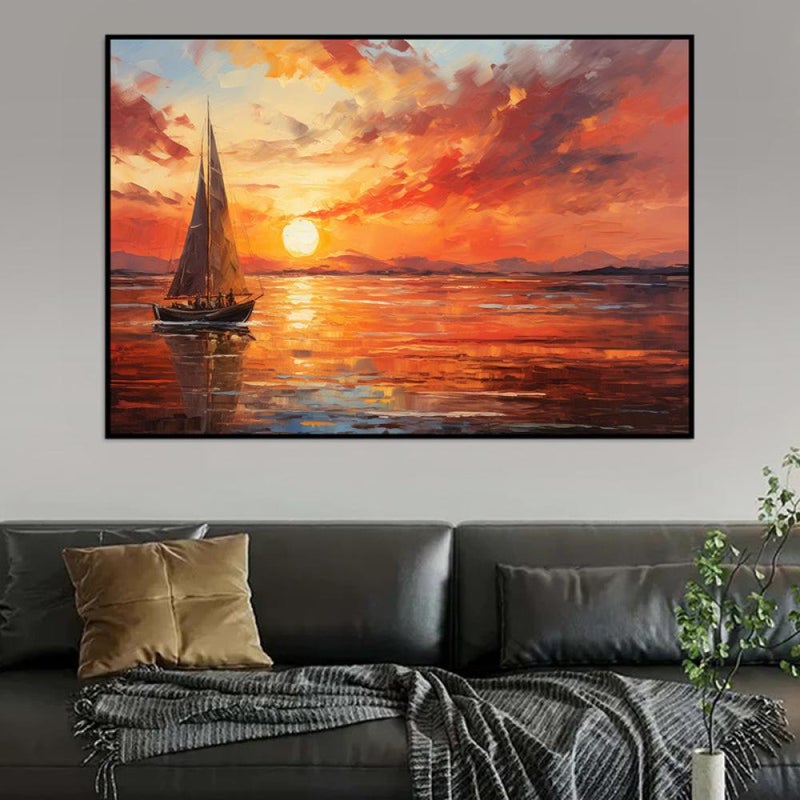 Marktna Modern design canvas painting with a hollow frame, size (70×50), one piece - Image 3