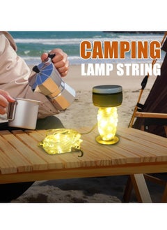 Generic Camping Light String, Tent String Lights, 2 in 1 LED Rechargeable Flashlight and Warm Light Camping Light, Romantic Water Resistant RV String Lights, Outdoor Portable Tent Atmosphere Decoration Light  - Image 2