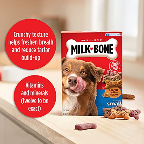 Milk-Bone Peanut Butter Flavor Naturally & Artificially Flavored Dog Biscuits - Crunchy Dog Treats - 7 Pounds (Packaging Design May Vary) - Image 2