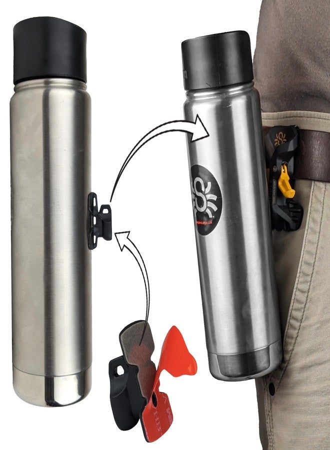 سبايدر حافظة أدوات العنكبوت - مجموعة حافظة شريط القياس والمطرقة - حافظة أداة واحدة + 2 علامة تبويب لاصقة للأدوات الاحترافية - قفل ذاتي، حامل أداة سريع السحب أيضًا لصندوق البت، وزجاجة الشرب، والمطرقة، والمزيد! - Image 4