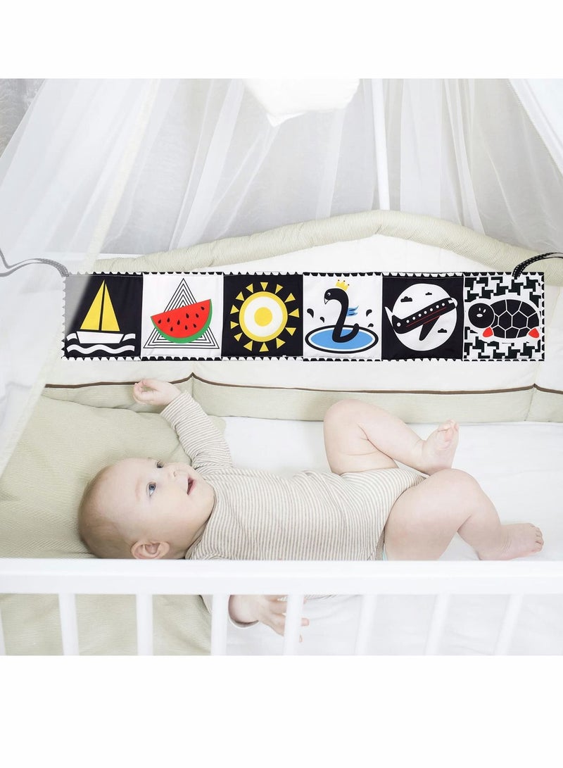 Y&D Black and White Cloth Books High Contrast Baby Book for Early Education Infant Three-Dimensional Can Bitten Tear Not Rotten Paper 0 to 3 year Toys Ladybug  - Image 3