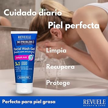 Revuele No Problem 3in1 Washing Gel with Salycylic Acid 200ml - Image 2