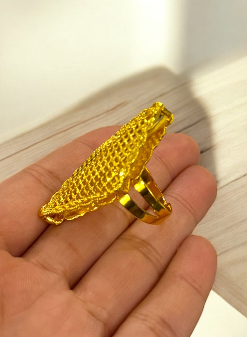 GOLDMAX 21k Gold Plated Ring For Women One Size - Image 3