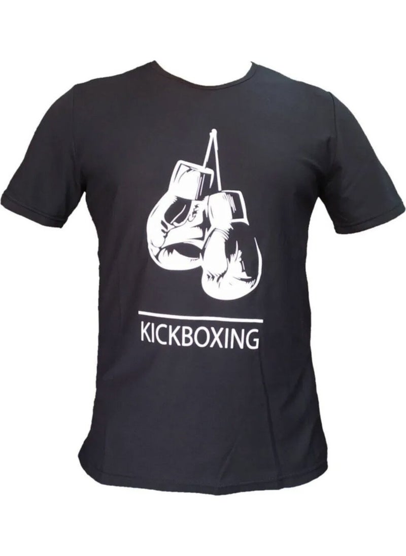 By Leon 1982 Leon Gloves Kickboxing T-Shirt Black BYL1101BK  - Image 1
