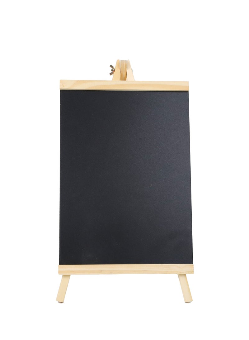 Mini Chalk Board with Stand for Children, Chalk Board Signs for Tables, Fashion - Wooden Mini Chalkboard Or Menu Board for Restaurant, Cafe Bar- 48X25cm - Image 1