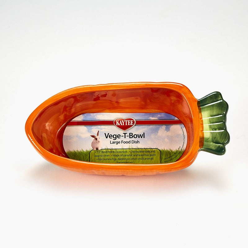 Kaytee Vege-T-Bowl Carrot 7.5 inches,Green - Image 2