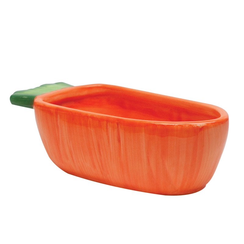 Kaytee Vege-T-Bowl Carrot 7.5 inches,Green - Image 1