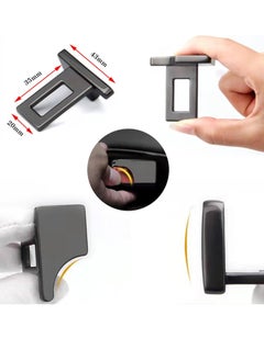 VIUAUAX 2 pcs Hidden Car Seat Belt Clip，Automotive Metal Seat Belt Buckle Alarm Stopper，Vehicle Seatbelt Silencers for Cancel Driving Noise  - Image 2