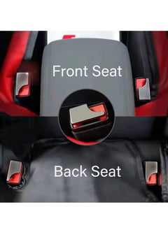 VIUAUAX 2 pcs Hidden Car Seat Belt Clip，Automotive Metal Seat Belt Buckle Alarm Stopper，Vehicle Seatbelt Silencers for Cancel Driving Noise  - Image 4