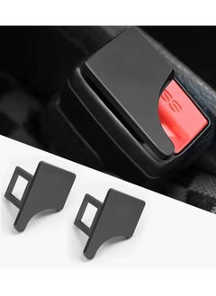 VIUAUAX 2 pcs Hidden Car Seat Belt Clip，Automotive Metal Seat Belt Buckle Alarm Stopper，Vehicle Seatbelt Silencers for Cancel Driving Noise  - Image 1
