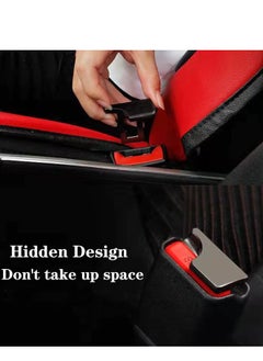 VIUAUAX 2 pcs Hidden Car Seat Belt Clip，Automotive Metal Seat Belt Buckle Alarm Stopper，Vehicle Seatbelt Silencers for Cancel Driving Noise  - Image 3