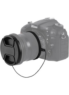 SJet 46mm Lens Cap Cover, Lens Cover + Anti-Loss Keeper Leash + Cleaning Cloth Compatible with Nikon, Canon, Sony, Fujifilm Camera Lenses  - Image 3