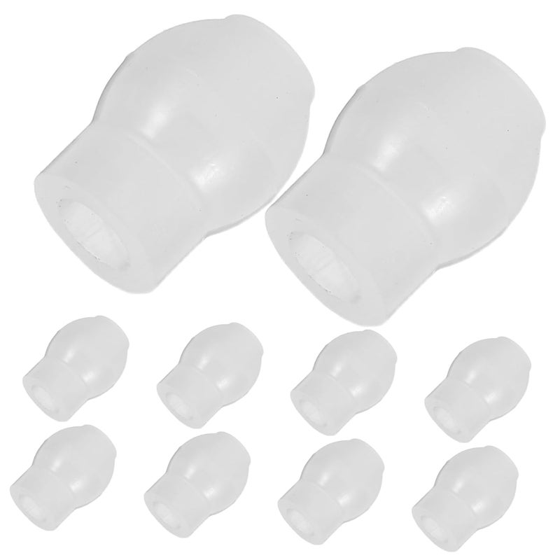 ABOOFAN 10PCS Universal Silicone Ear Tips Replacement for Stethoscope Soft Sealing Earpieces Comfortable Earbuds for Everyday Use - Image 1