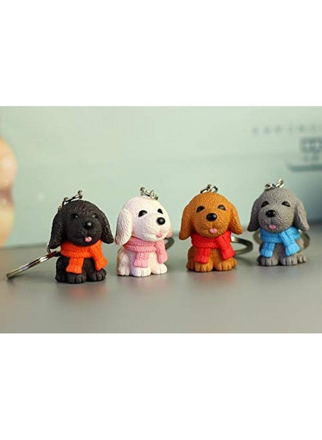 RainSound PVC Dog Cute Animal Keychain (Pack of 4) - Image 2
