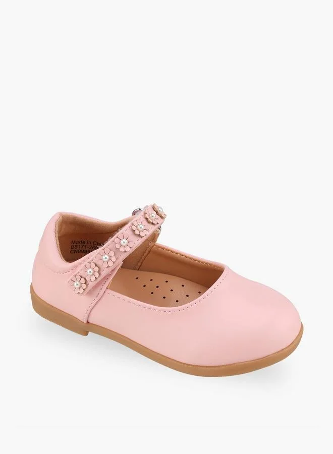 Flora Bella By Shoexpress Girls Hook & Loop Mary Jane Shoes