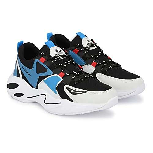 Amico Men's & Boys Multicolor Running Casual Sports Shoes (Blue, Numeric_6) - Image 3