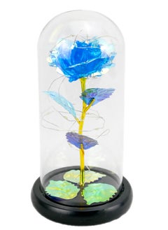 Rose Flower With Glass Dome/ Decorative Showpiece For Home, Office, Kitchen/ Flower In Glass/ Gift For Friends & Family/ Antique Home Decor