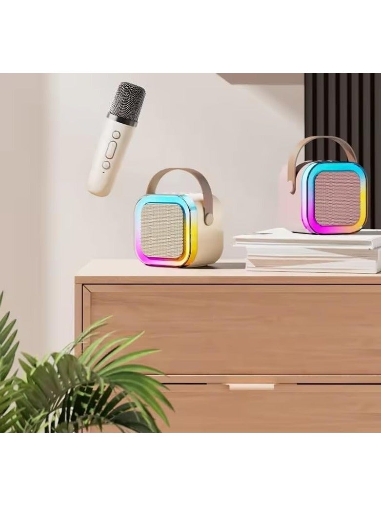 ELTRAZONE Kids Karaoke Machine with Portable Bluetooth Speaker and Wireless Microphone | Mini Karaoke Machine with many Pre-Loaded Songs, RGB LED Light, Music Player for 3-10 Year Old Boys and Girls - Image 4