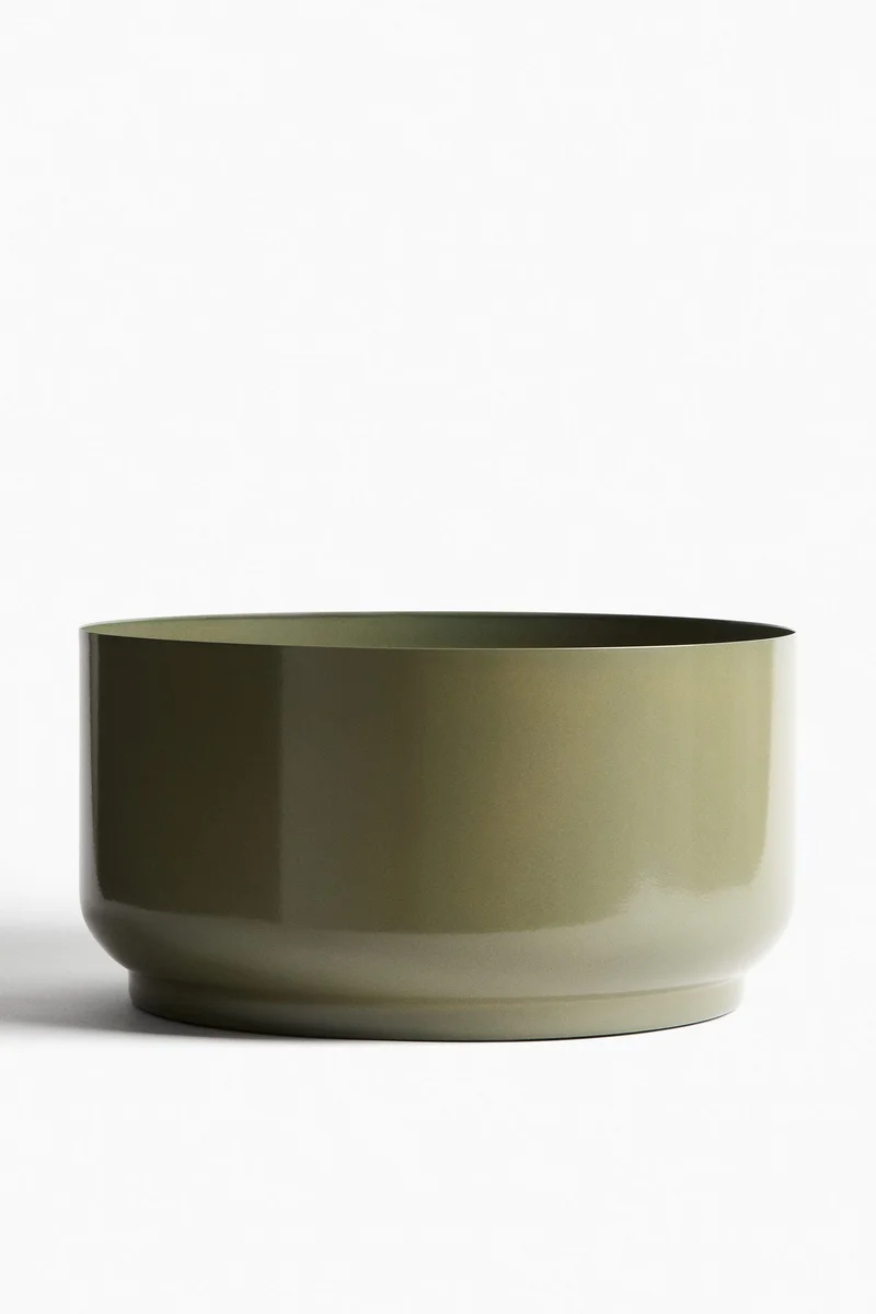 H&M Wide metal plant pot