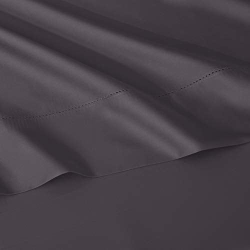 Pointehaven 410TC Long Staple Cotton Deep Pocket Oversized Sheet Set, Cal King, Medium Gray - Image 4