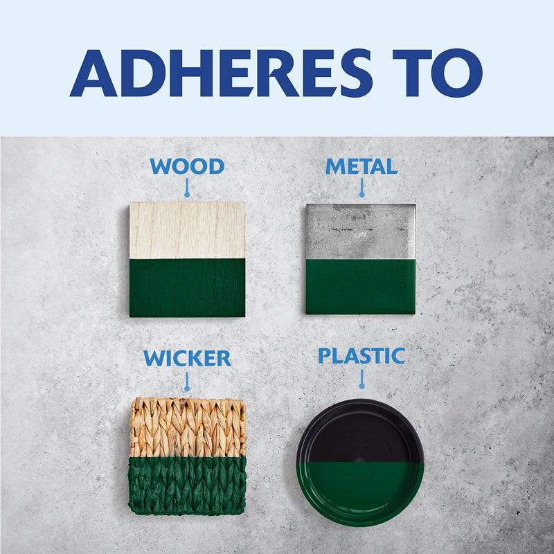 RUST-OLEUM طلاء رست-أوليوم 1938502 لمسة الرسام، لاتيكس، لامع أخضر صيد، 1 لتر (عبوة من 1) - Image 5