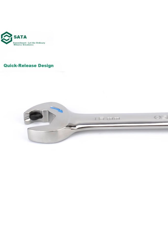 Sata Fully Polished Open-end Wrench 16mm 43612 - Image 3