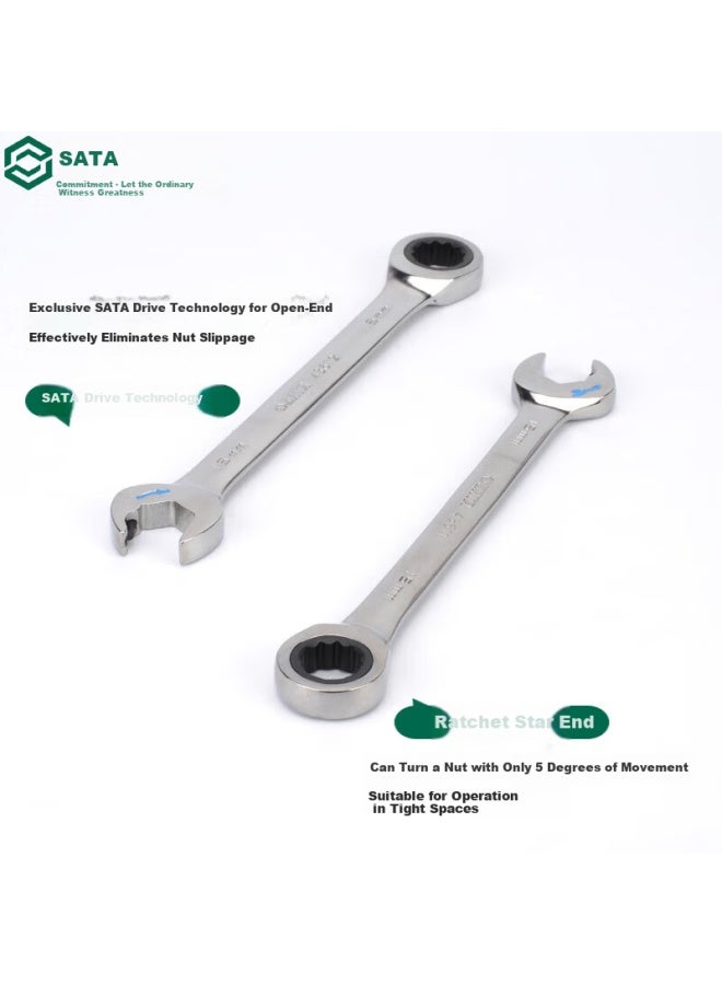Sata Fully Polished Open-end Wrench 16mm 43612 - Image 2