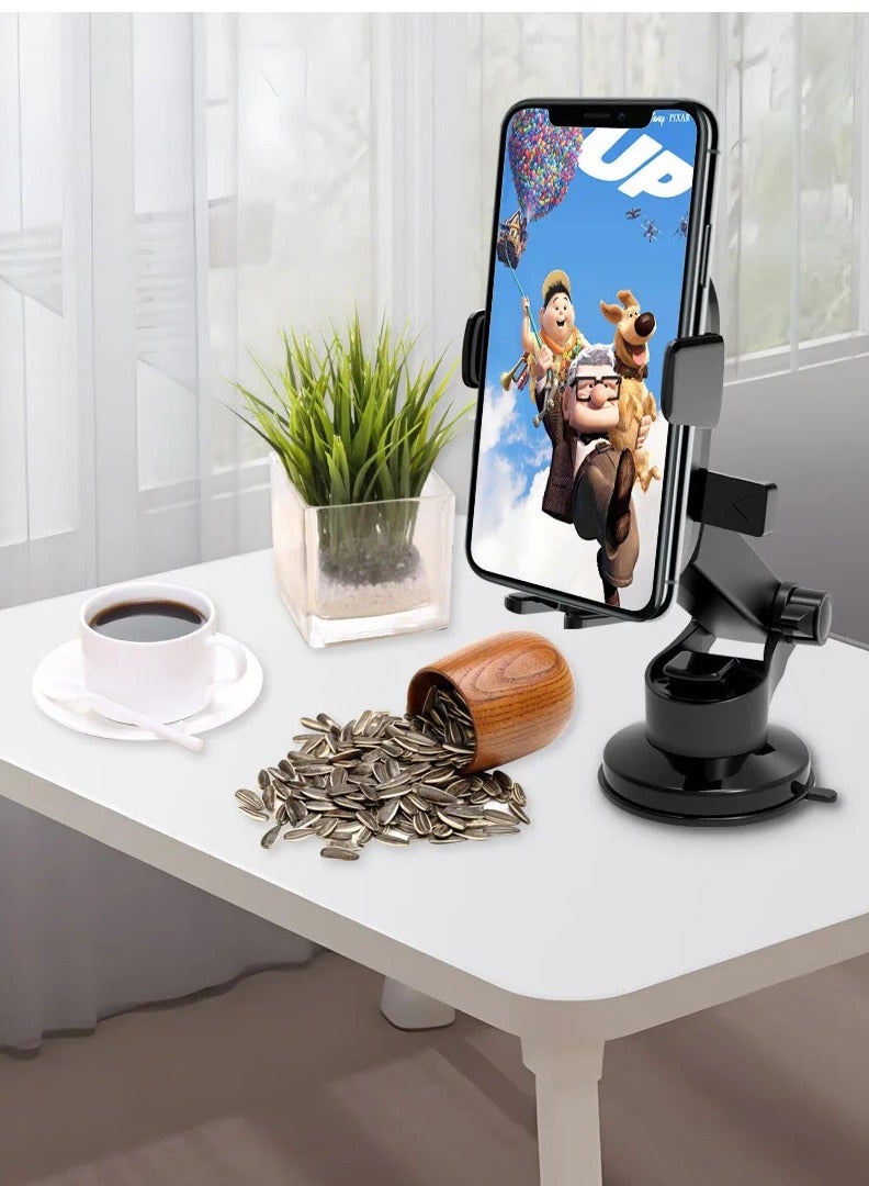 Suction Cup Car Holder  Adjustable 360 Degree Rotation Car Holder Stand Compatible With All Mobiles - Image 3