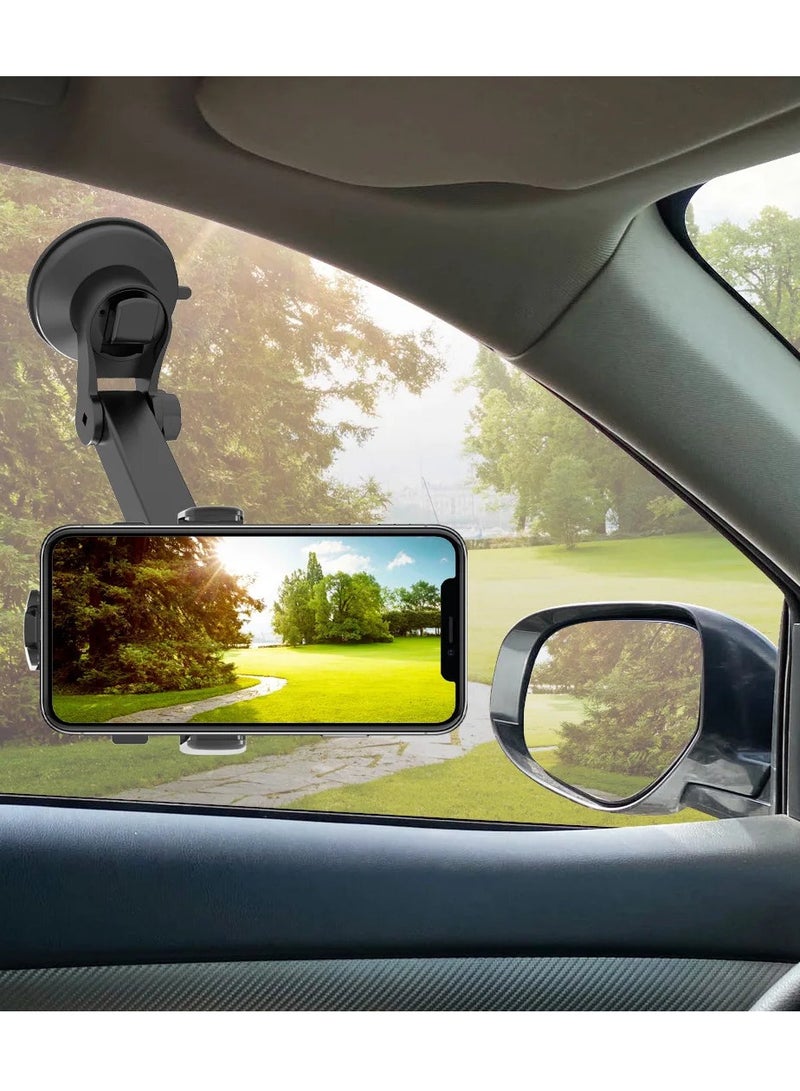 Suction Cup Car Holder  Adjustable 360 Degree Rotation Car Holder Stand Compatible With All Mobiles - Image 5