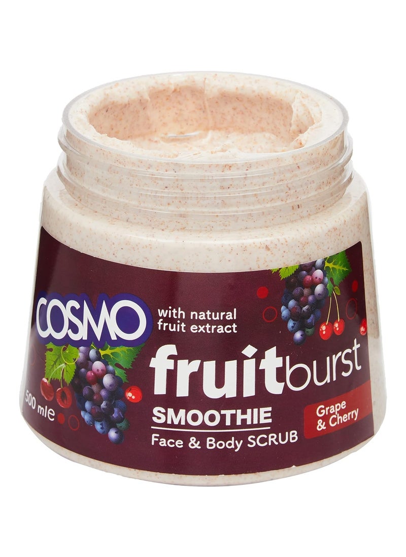 COSMO Smoothing  Face And Body Scrub Grape And Cherry 500 ml  - Image 2