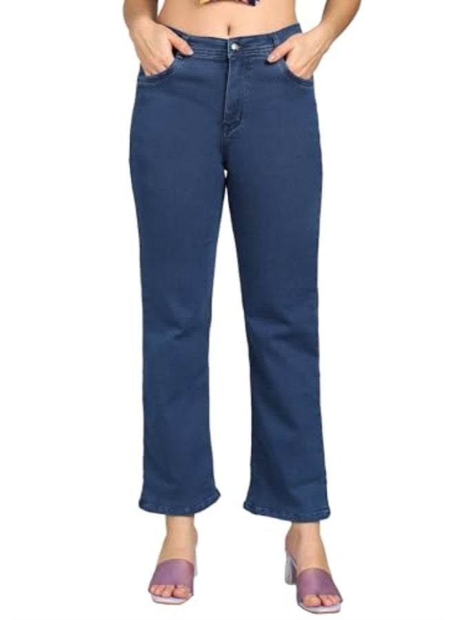 Nifty Women's Denim Stretchable Straight Fit Jeans - Image 1