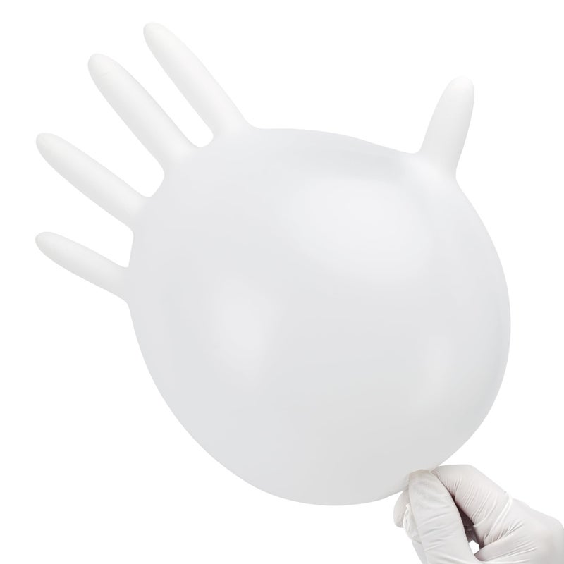 SwiftGrip Disposable Nitrile Exam Gloves, 3-mil, Small, Box of 100, White Nitrile Gloves Disposable Latex Free for Medical, Cleaning, Cooking & Esthetician, Food-Safe, Powder-Free, Non-Sterile - Image 4