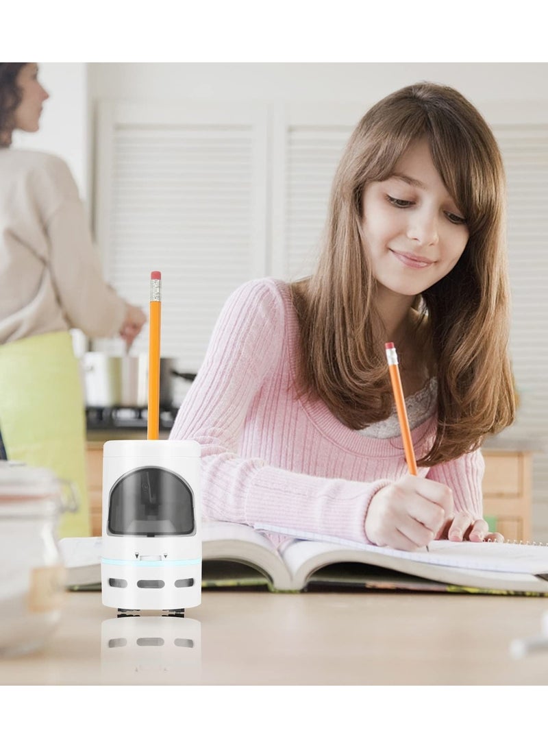 KASTWAVE Electric Pencil Sharpener, Auto-Stop and with Vacuum Cleaner for 6-8mm Pencils, for Children Students Used in School Classroom and Offices - Image 5