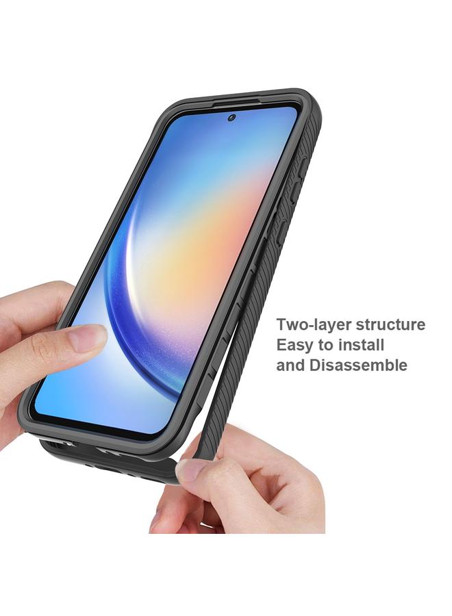 اس-توب جراب لهاتف Samsung Galaxy A35 5G Starry Sky بلون سادة مقاوم للصدمات من مادة TPU الشفافة - Image 4