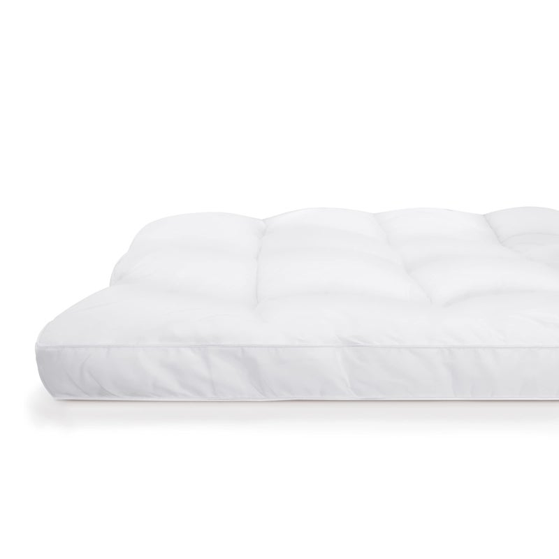 SERTA Down Illusion Soft Hypoallergenic 2 inch Pillowtop Simple Fit Mattress Topper, Queen, White - Image 4