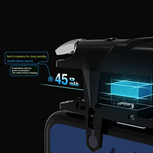 Heayzoki Mobile Game Joystick, Phone Controller Mobile Controller Pulse Automatic High Frequency Click 4 Speed Mobile Game Controller for Gamepads, Android Gaming [Video - Image 3