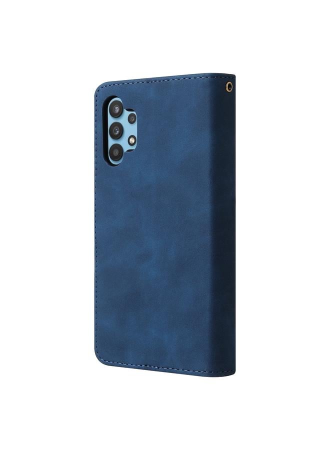 اس-توب جراب لهاتف Samsung Galaxy A32 4G متعدد الوظائف بسحاب غير لامع من الجلد - Image 3