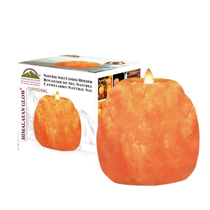 HAND CARVED HIMALAYAN SALT CANDLE HOLDERS HOME DECOR ITEM GREAT AS A NIGHT LIGHT