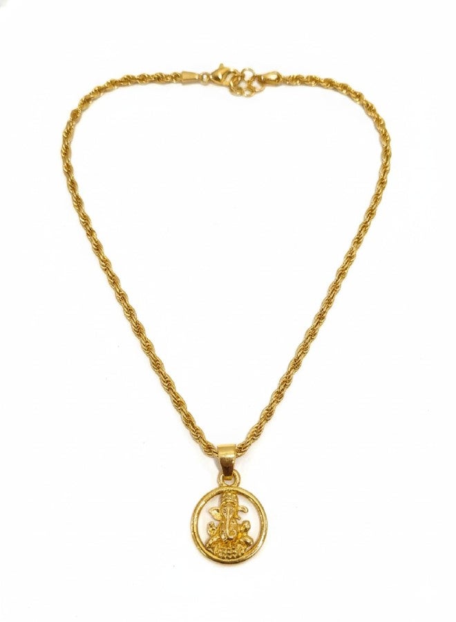 CHARMS Elegant Ganpati Pendant Necklace – Simple Everyday Wear Spiritual Jewelry - Image 1