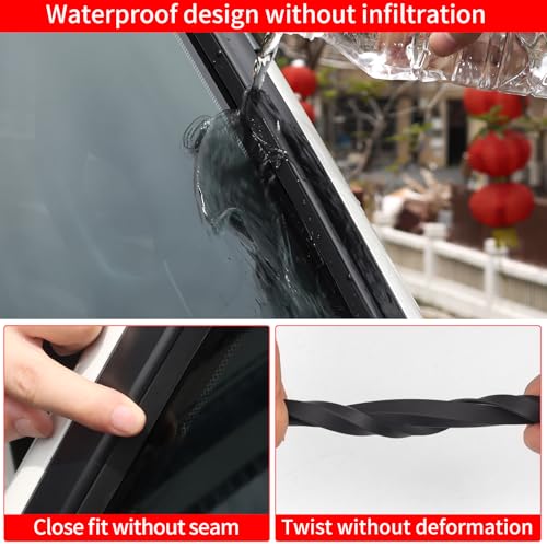 LaIIker Front Windshield Silicone Strip Suitable for 2024 2025 2026 Toyota Land Cruiser 250 1958 Prado LC250 Waterproof Window Sealing Strip External refit Accessories - Image 5