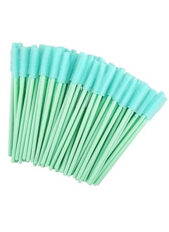 g2plus 100Pcs Silicone Eyelash Brushes Mascara Brushes Wands Applicator Makeup Kits For Makeup Personal Care And Eyelash Extensions (Green)  - Image 1