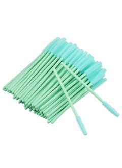 g2plus 100Pcs Silicone Eyelash Brushes Mascara Brushes Wands Applicator Makeup Kits For Makeup Personal Care And Eyelash Extensions (Green)  - Image 5