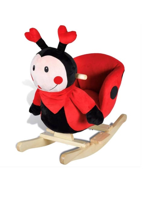 Rocking Ladybug for Baby and Child Sturdy Construction Cuddly Soft with Sound Effects