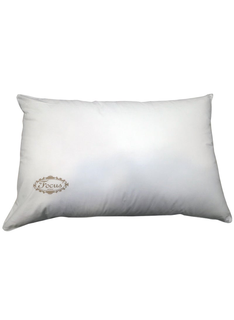 FOCUS HOTEL PILLOW, FABRIC: 100% COTTON DOWN PROOF, SIZE: 75X50CM, WEIGHT: 1.5 KG, SUPER SOFT 100% MICROFIBER FILLING, LUXURY PILLOW FOR SLEEPING, MOISTURE WICKING, HYPOALLERGENIC, PREMIUM QUALITY - Image 3