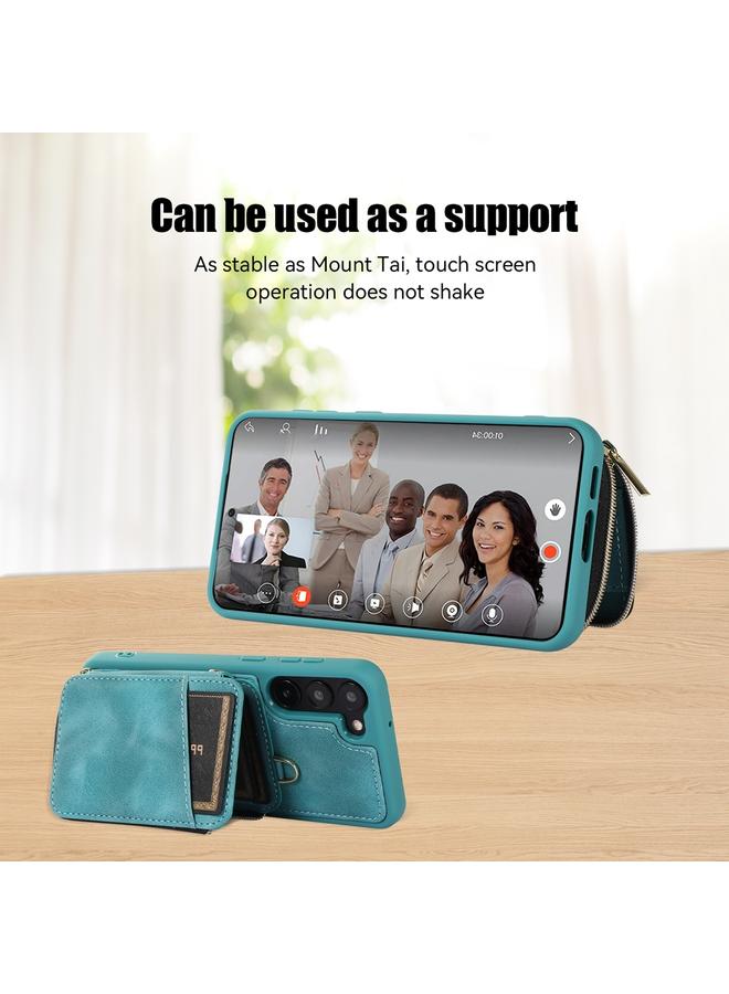 S-TOP Case For Samsung Galaxy S23 5G Zipper Card Bag Back Cover Phone Case - Image 4