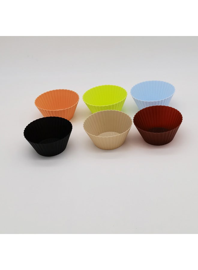 Mafen Cup Round Cake Cup Silicone Egg Tart Mold Silicone Pudding Cake Mold Diy Baking Mold-Specifications:5.5g - Image 4