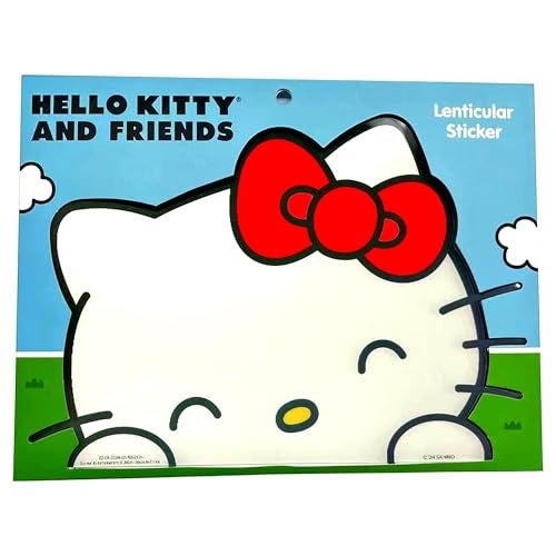 Hello Kitty Officially Licensed Hello Kitty Large Car Sticker Decal - Waterproof, 9" Lenticular, Party Favor - Image 2