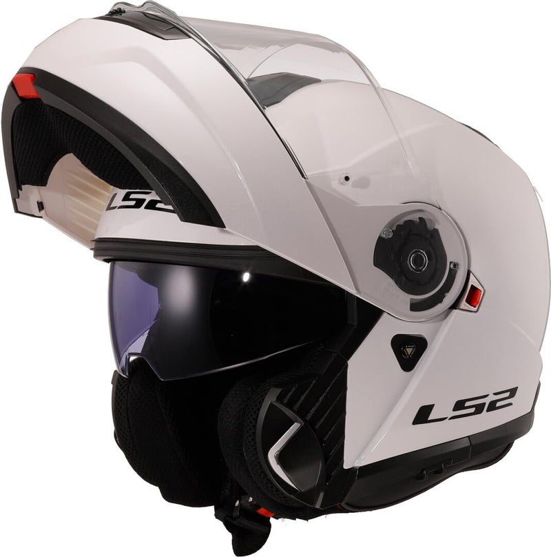 LS2 LS2, Casque Modular Moto Strobe II Gloss White, XL - Image 1