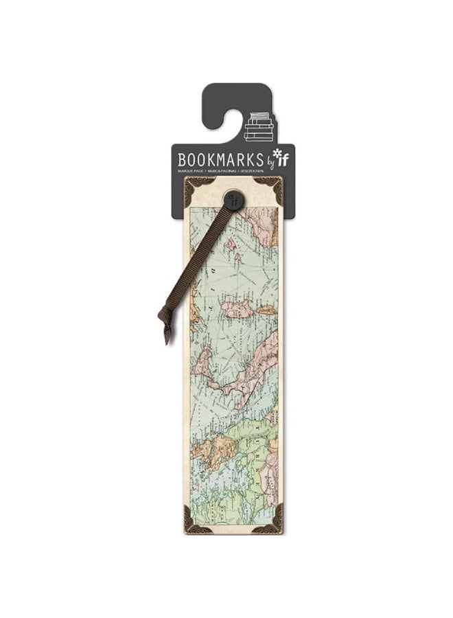 أي إف علامات مرجعية مطبوعة بارزة لوحة خريطة مغلفة - Image 1