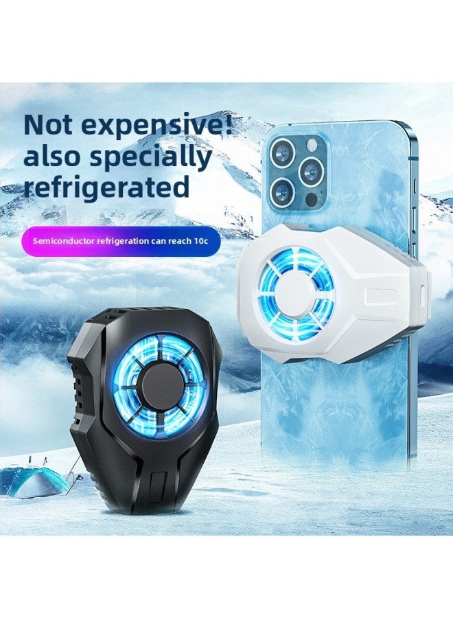 Mobile Phone Radiator Back Clip Semiconductor Refrigeration Mute Cooling Artifact Universal E-sports Chicken Game-Color:Black - Image 5